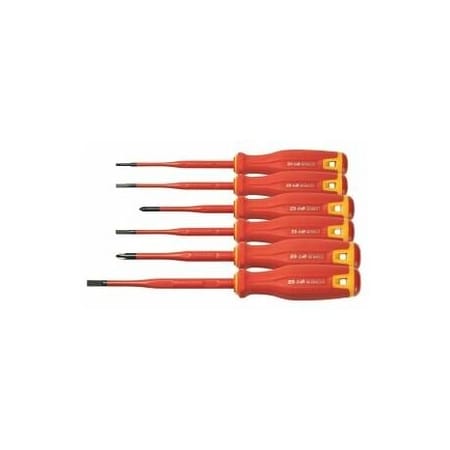 Garant Insulated Slotted and Phillips Screwdriver Set with Slim Blade, 6 Pc 666986 4/2